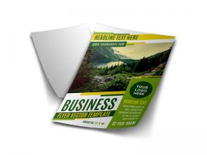 Flyers / Folhetos 115g Offset 115g 10x14 4x0 Sem verniz Corte Reto 